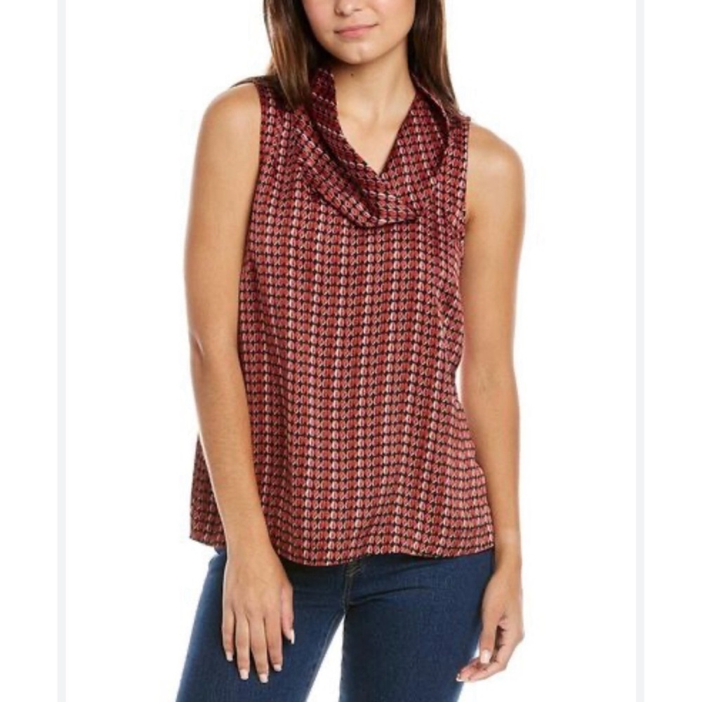 NWT New $69 Vince Camuto Cowl Neck Sleeveless Top Size M